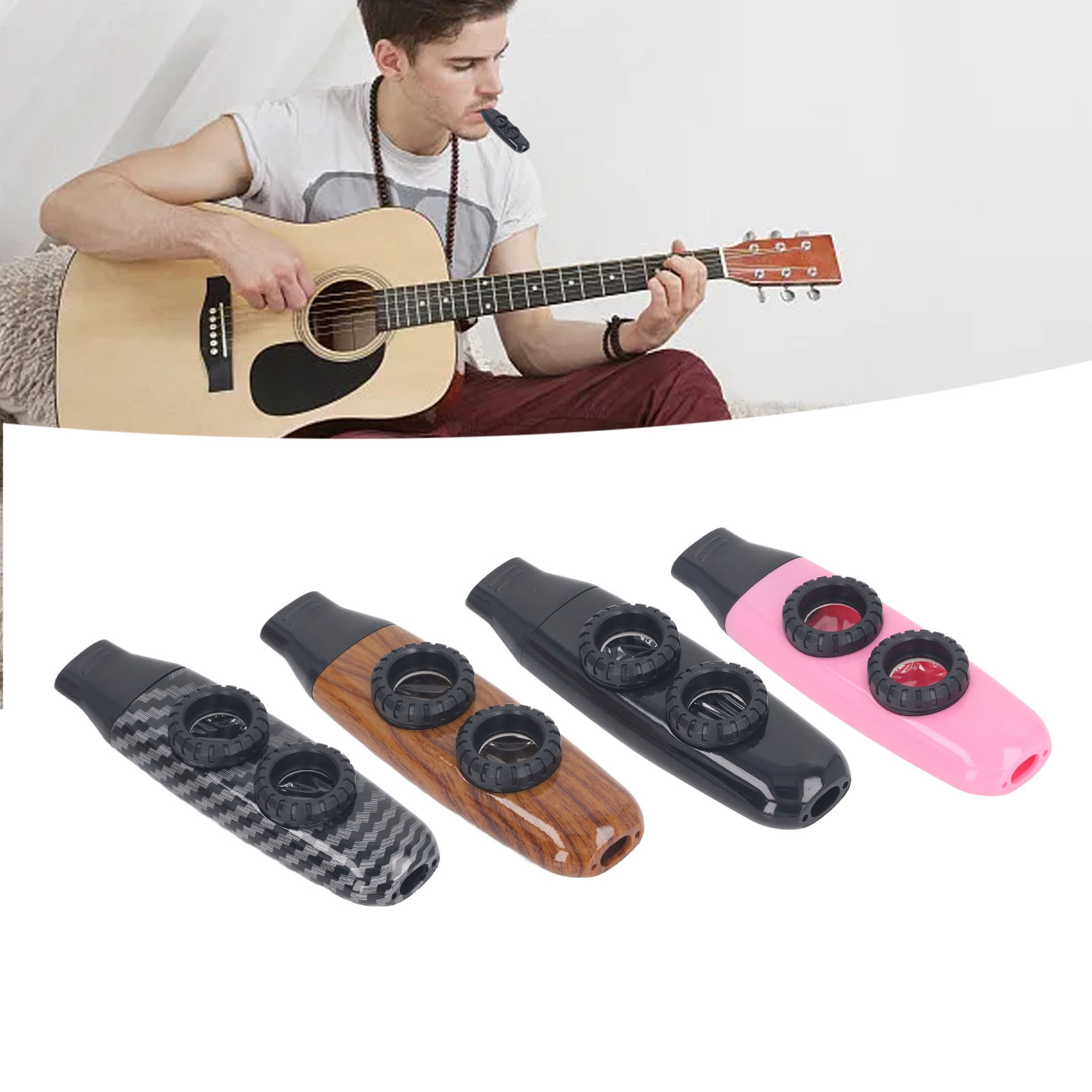 Musical Instrument Flute - Flet Kazoo Dwuotworowy Flet z Regulacją