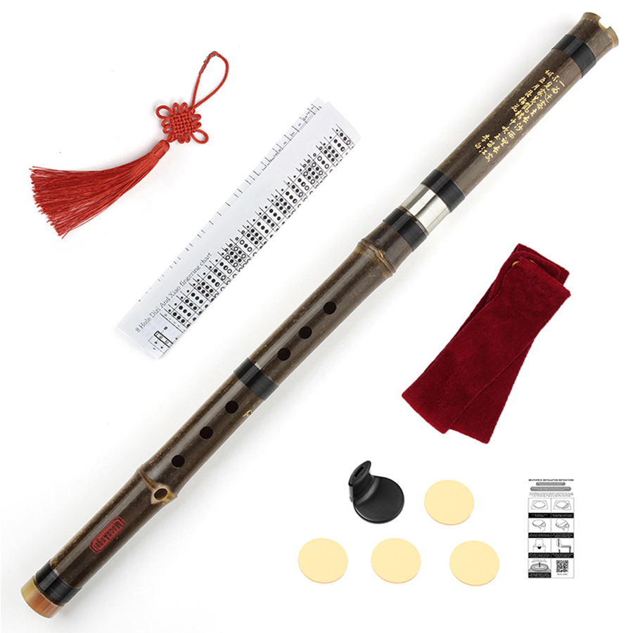 Bagpipe Practice Chanter - Chiński flet bambusowy G /F Klucz